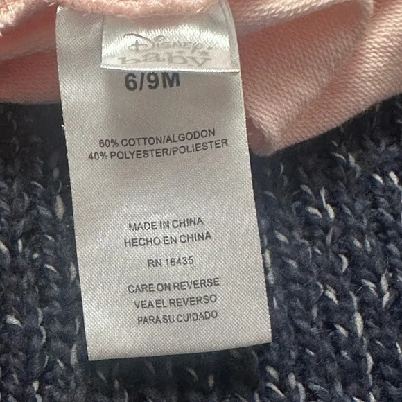 Disney Minnie Mouse Baby Outfit Set 6-9M Pink Hoodie Joggers - Picture 3 of 4